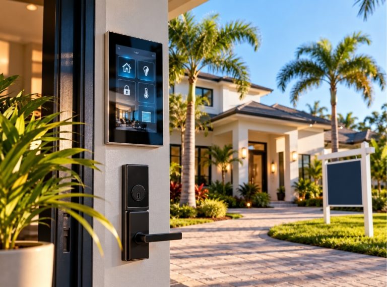 Smart home system in a modern Tampa